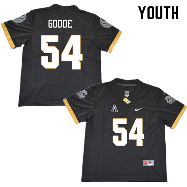 Youth #54 Cam Goode UCF Knights College Football Jerseys Sale-Black - Click Image to Close
